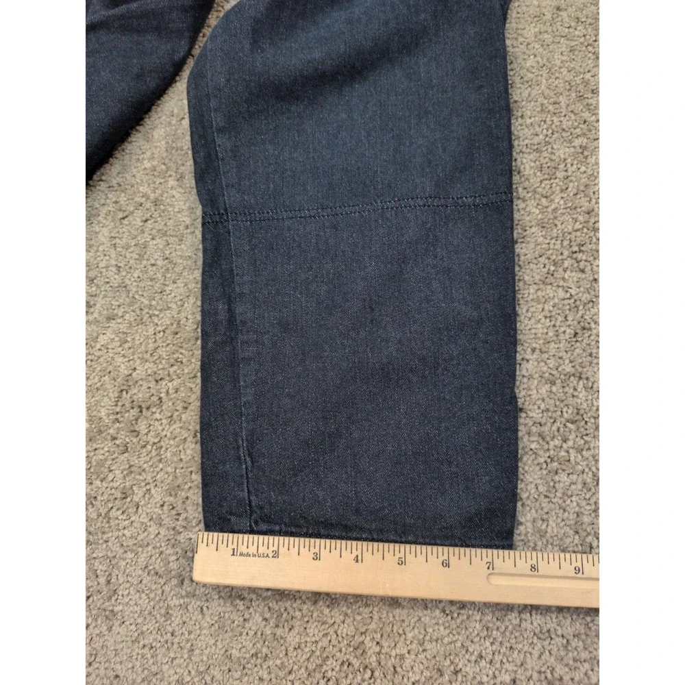 Banana Republic Mens 38x32 Cargo Pants Indigo Blue Cotton Straight Leg Utility